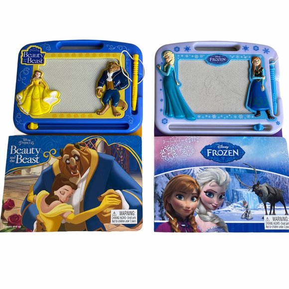 Lot of 2 Writing Drawing Magnetic Board Disney